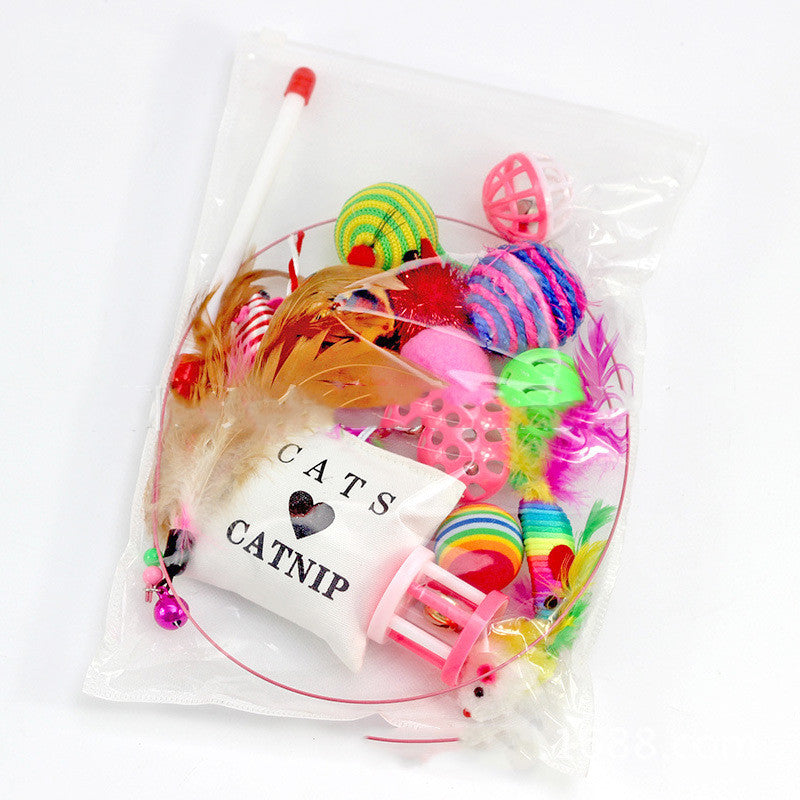 Fun Cat Toy Set for Playful Happy Cats