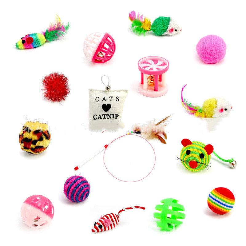 Fun Cat Toy Set for Playful Happy Cats