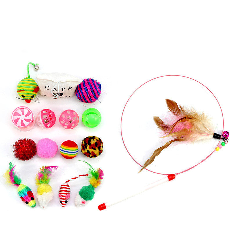 Fun Cat Toy Set for Playful Happy Cats