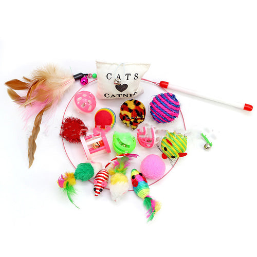 Fun Cat Toy Set for Playful Happy Cats