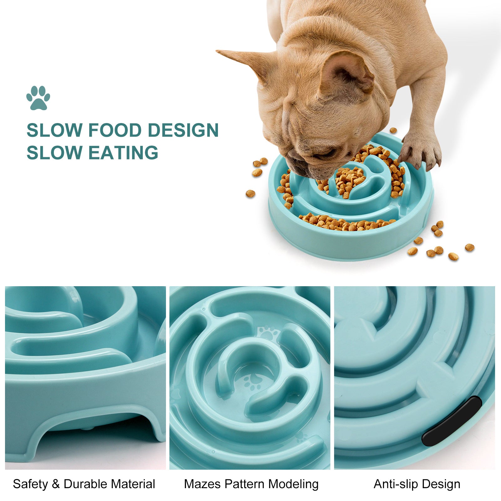 Slow Feeder Bowl for Healthy Happy Eating